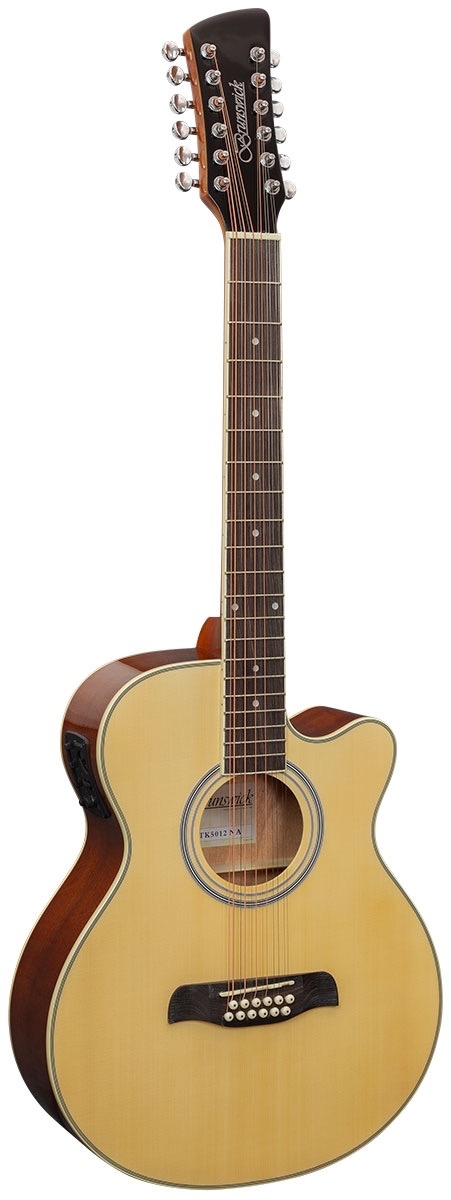 Brunswick btk5012na 12 snarige western gitaar met element