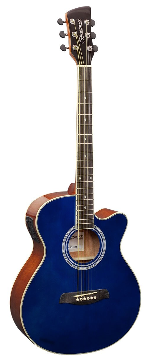 Brunswick btk50bl deluxe Western gitaar met element