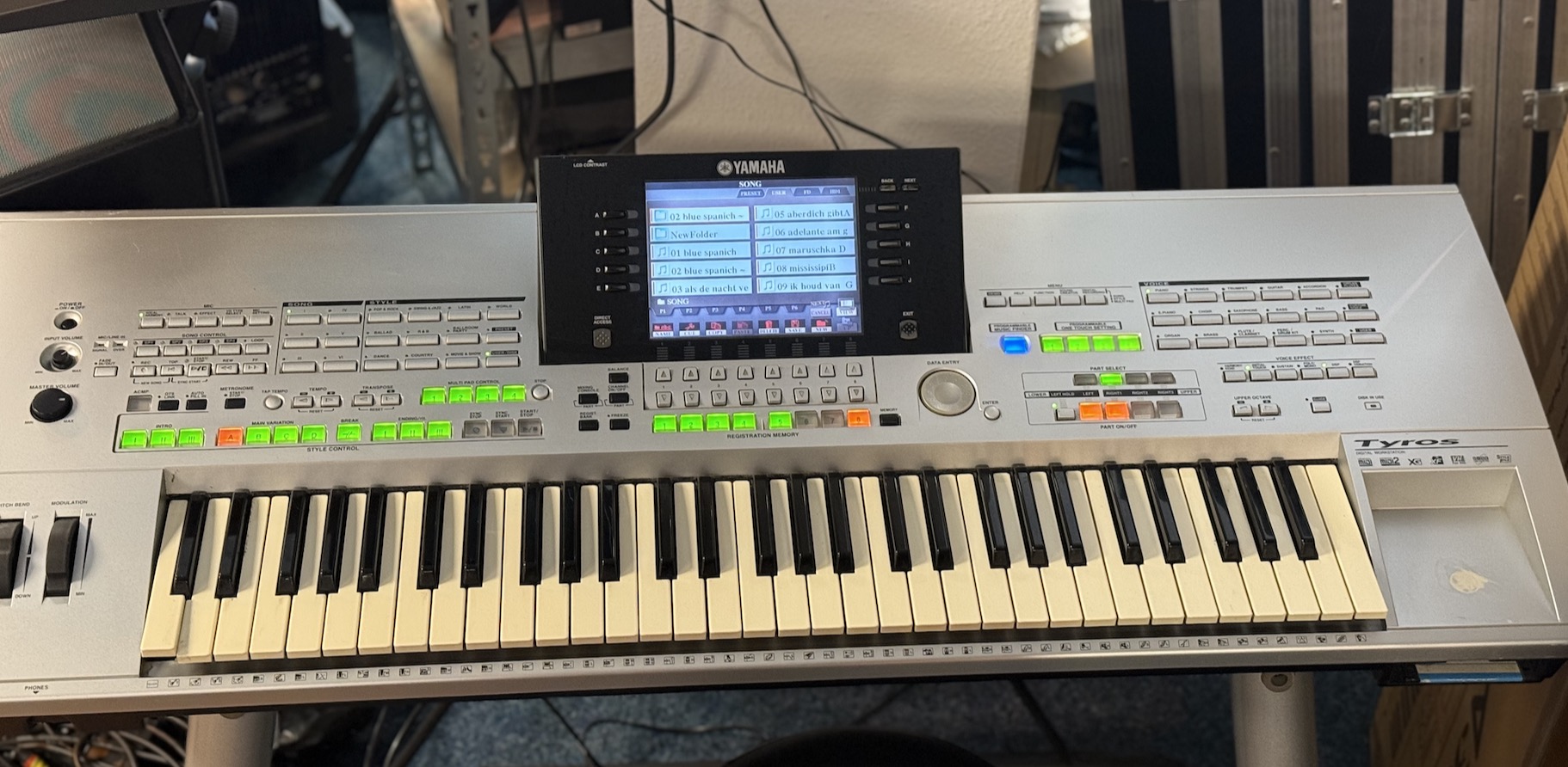 Yamaha Tyros Keyboard 61 keys