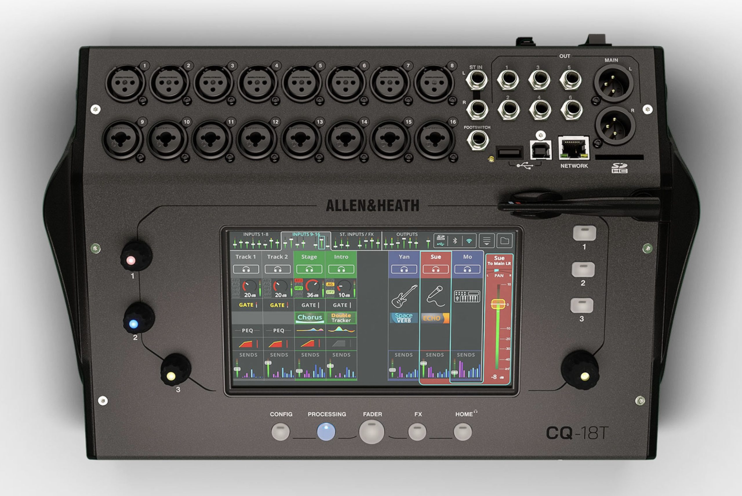 Allen & Heath CQ18T Desktop mixer met fx