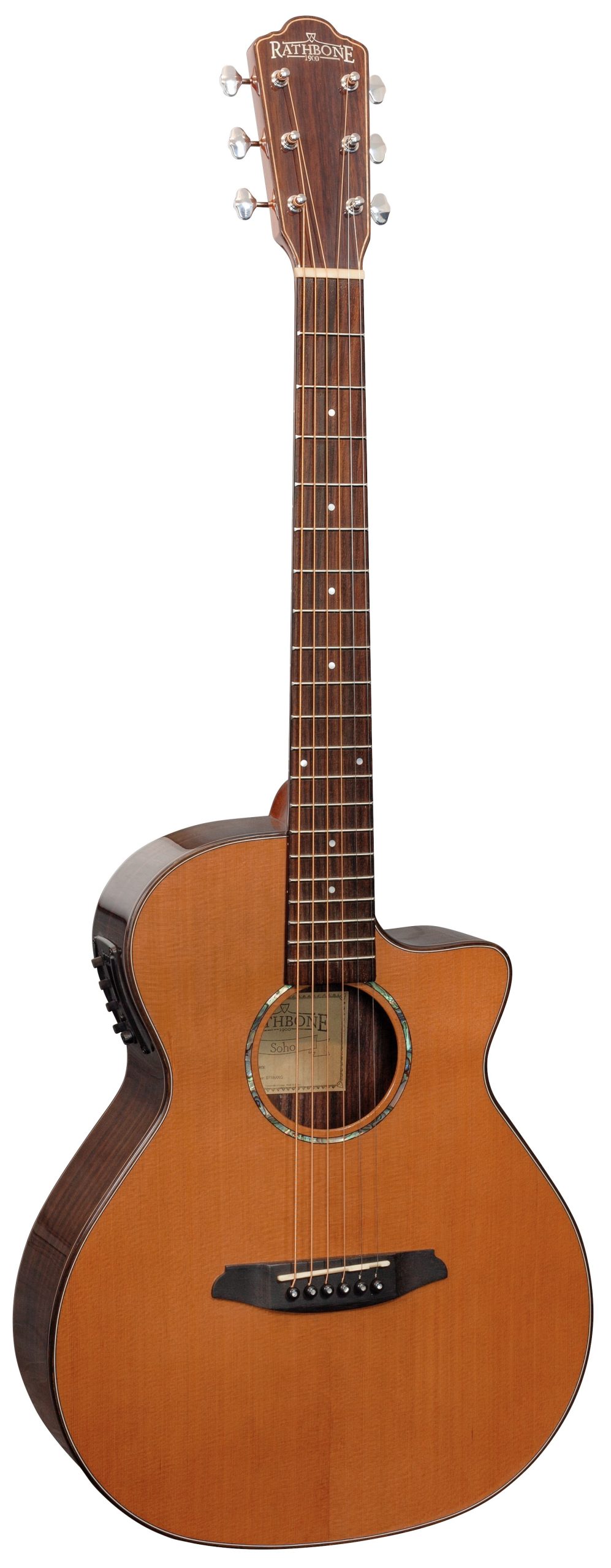 Rathbone R1CRCE bag Western gitaar met element