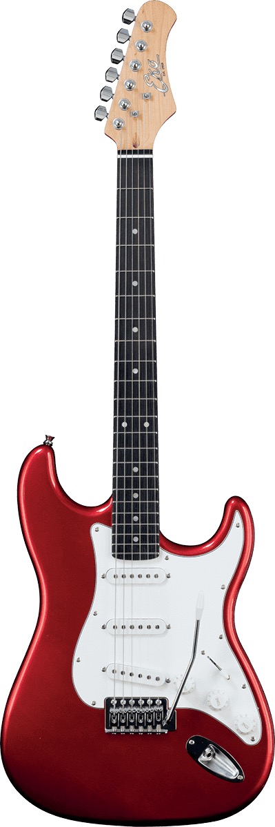 Eko ST100RED Tribute dlx Electrische gitaar