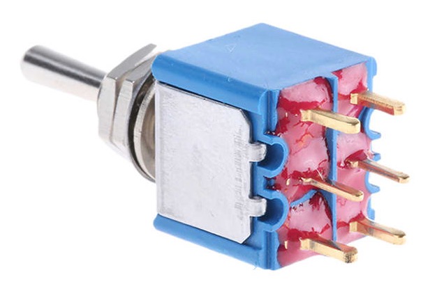 APEM 2x on-off-on  3-standen mini switch