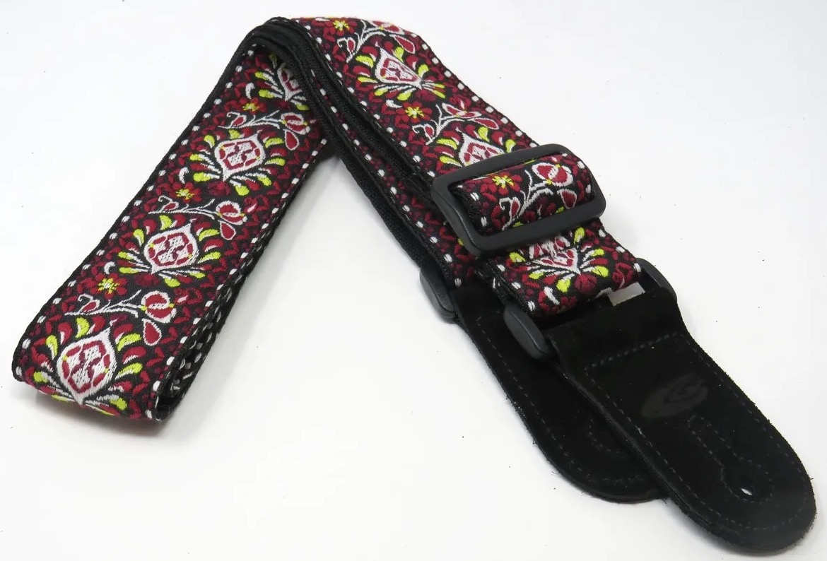 Leathergraft Liverpool Jacquard Lederen gitaarriem