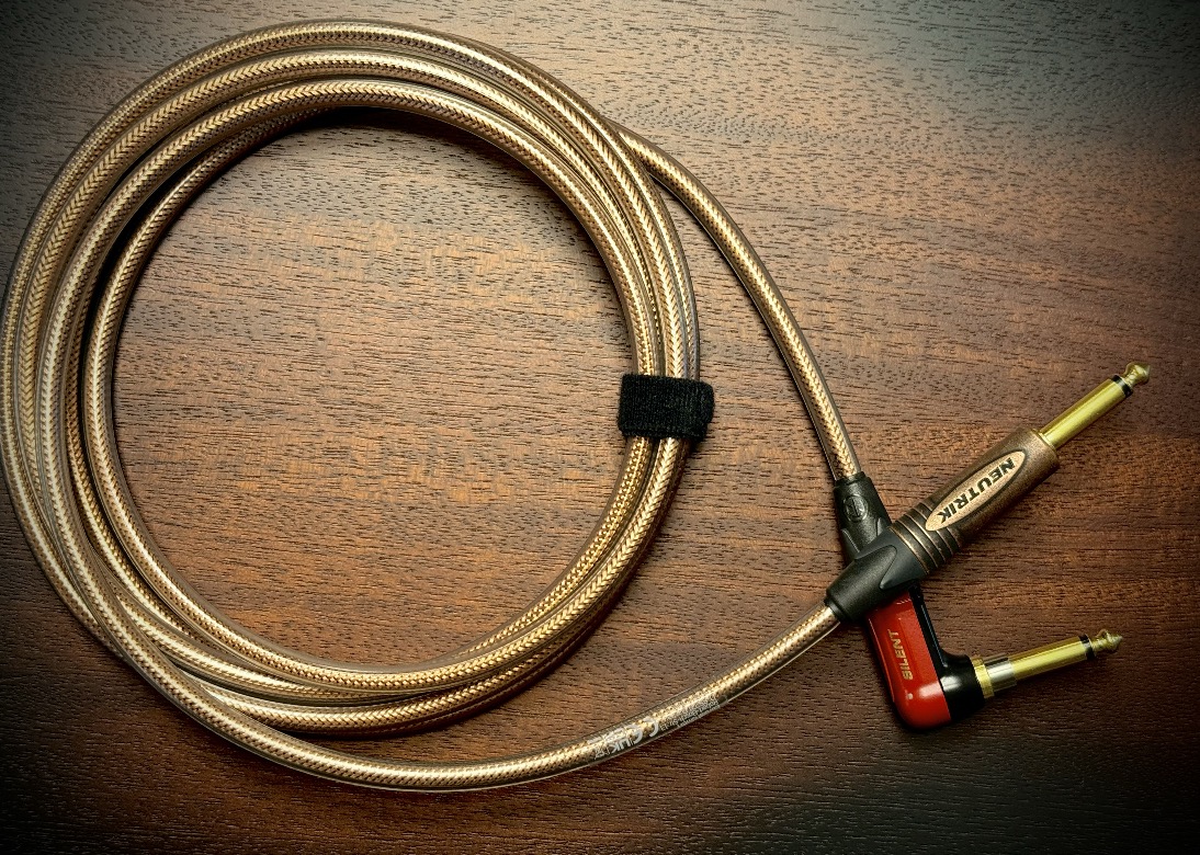 GoldCable 3M Jack-Jack Silent 90º 3m gitaarkabel