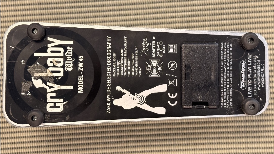 Jim Dunlop ZW45 Cry Baby Zakk Wylde Wah wah