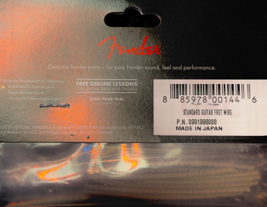 Fender 0991998000 Fretdraad