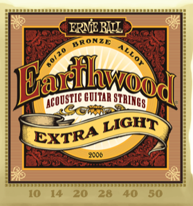 Ernie Ball Earthwood 0.10 0.10 Set voor western gitaar
