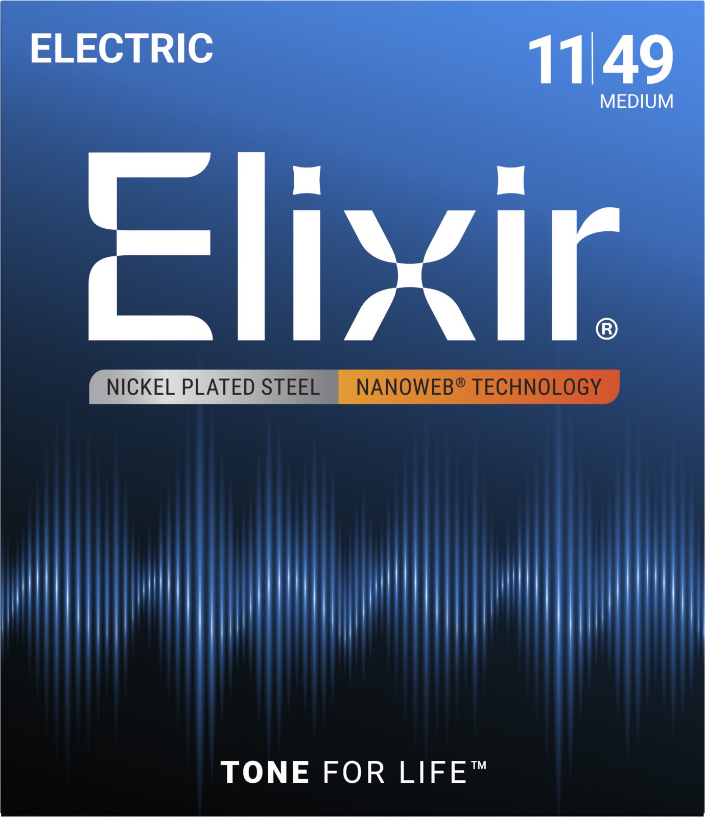 Elixir 12102 Nanoweb Medium 0.11 Set voor elektrische gitaar