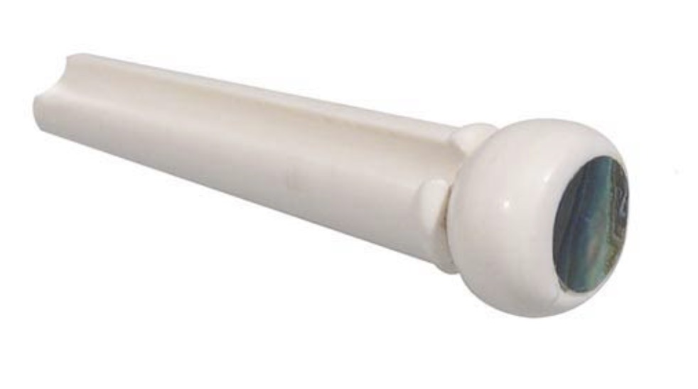 Blackhorn Black 'n pearl 5mm Kamstekker wit met stip