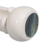 Blackhorn Black 'n pearl 5mm Kamstekker wit met stip