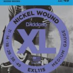 D'Addario EXL115 0.11 Set voor elektrische gitaar