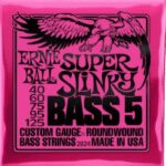 Ernie Ball 2824 slinky nickel Set 5 string bassnaren