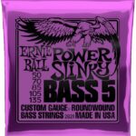 Ernie Ball 2821 power slinky nickel Set 5 string bassnaren