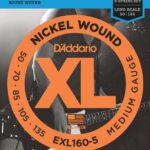 D'Addario EXL160-5  long scale Set 5 string bassnaren