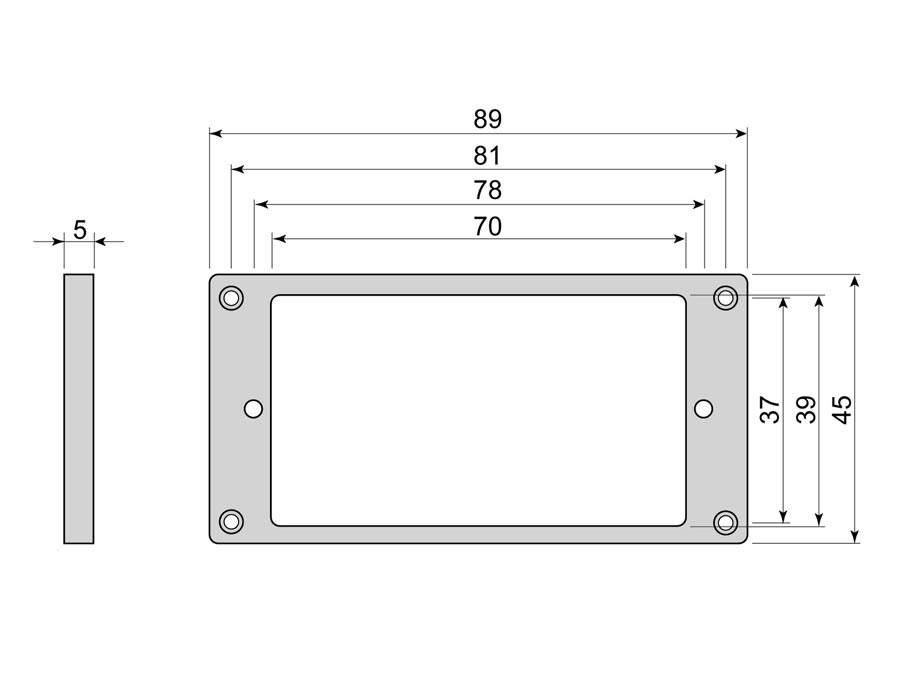 Boston HF5050BK Element raampjes