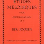 Etudes melodiques op 3 - Ber Joosen
