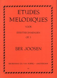 Etudes melodiques op 3 - Ber Joosen
