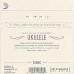 D'Addario EJ99SC Concert fluorcarbon Set sopraan/concert ukelele snaren