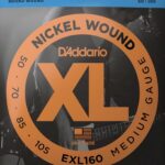 D'Addario ELX160 Set 4 string bassnaren