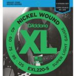 D'Addario EXL220-5 Set 5 string bassnaren