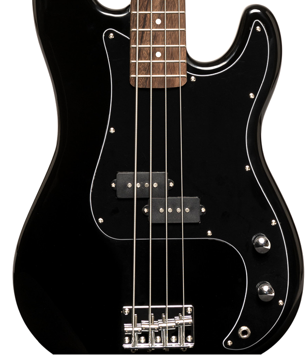 Stagg SBP30 dlx blk 4 snarige basgitaar