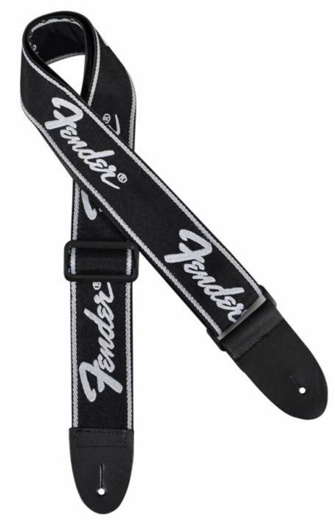 Fender Running Logo Stoffen gitaarriem