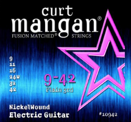 Curt Mangan Fusion Matched 10942 0.09 Set voor elektrische gitaar