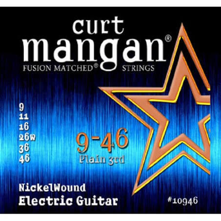 Curt Mangan Fusion Matched 10946 0.09 Set voor elektrische gitaar