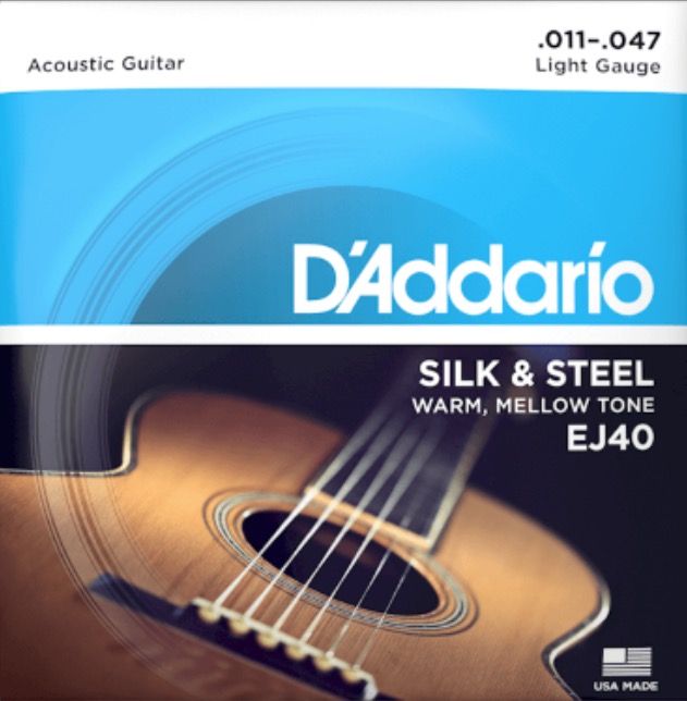 D'Addario EJ40 Silk & Steel 0.11 Set voor western gitaar