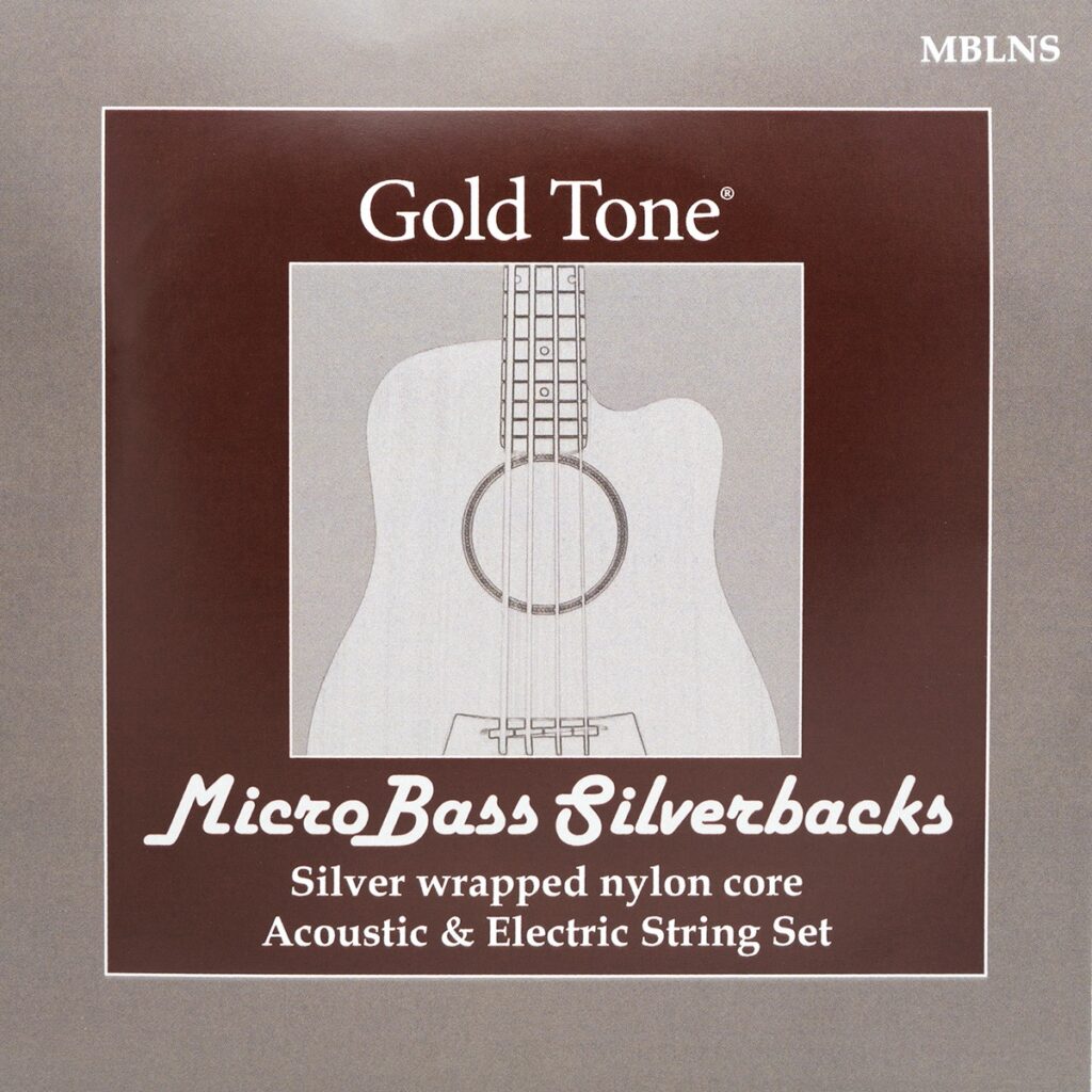 Gold Tone MBLNS Micro bass silverbacks Set acoustic 4 string bassnaren