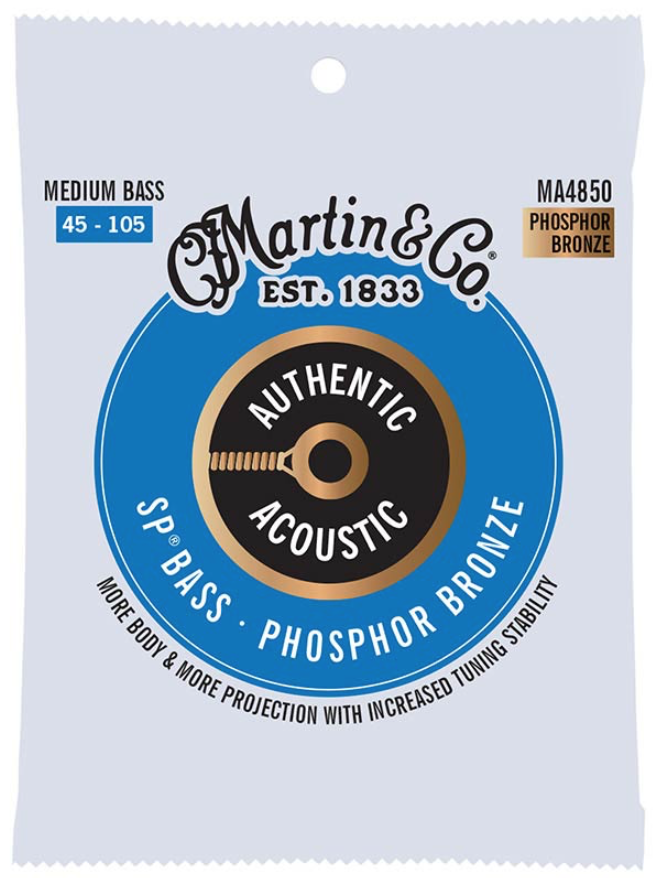 Martin MA4850 ph br acoustic Set acoustic 4 string bassnaren