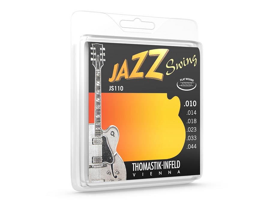 Thomastik JS110 Jazz Swing Flatround set voor elektrische gitaar