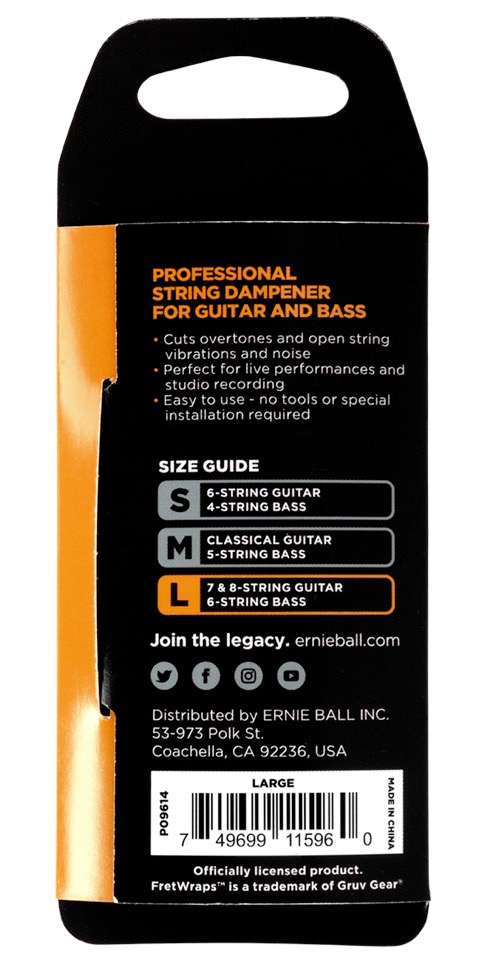 Ernie Ball AEB 9614 Large  Fretwrap Large