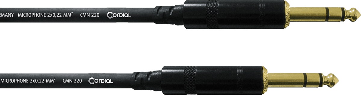 Cordial (Essentials) CFM3vv 3m dlx 6.3 stereo jack male - 6.3 stereo jack male