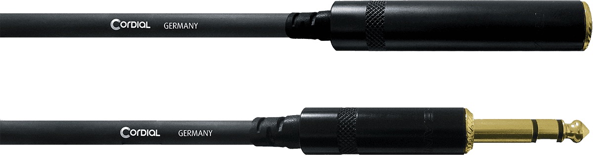 Cordial (Essentials) CFM5VK 6.3 stereo jack male – 6.3 stereo jack male
