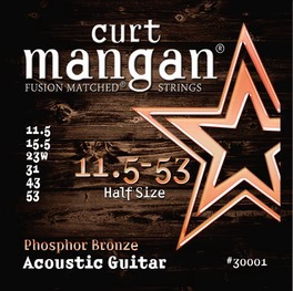 Curt Mangan 0.115 Half Size set - 30001 0.115 Set voor western gitaar