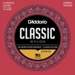D'Addario EJ27N 3/4 size classic nylon Set klassieke snaren