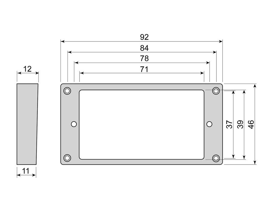 Boston HFS110120BK Element raampjes