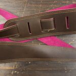 Blackhorn Leather Deluxe dbr-p Lederen gitaarriem