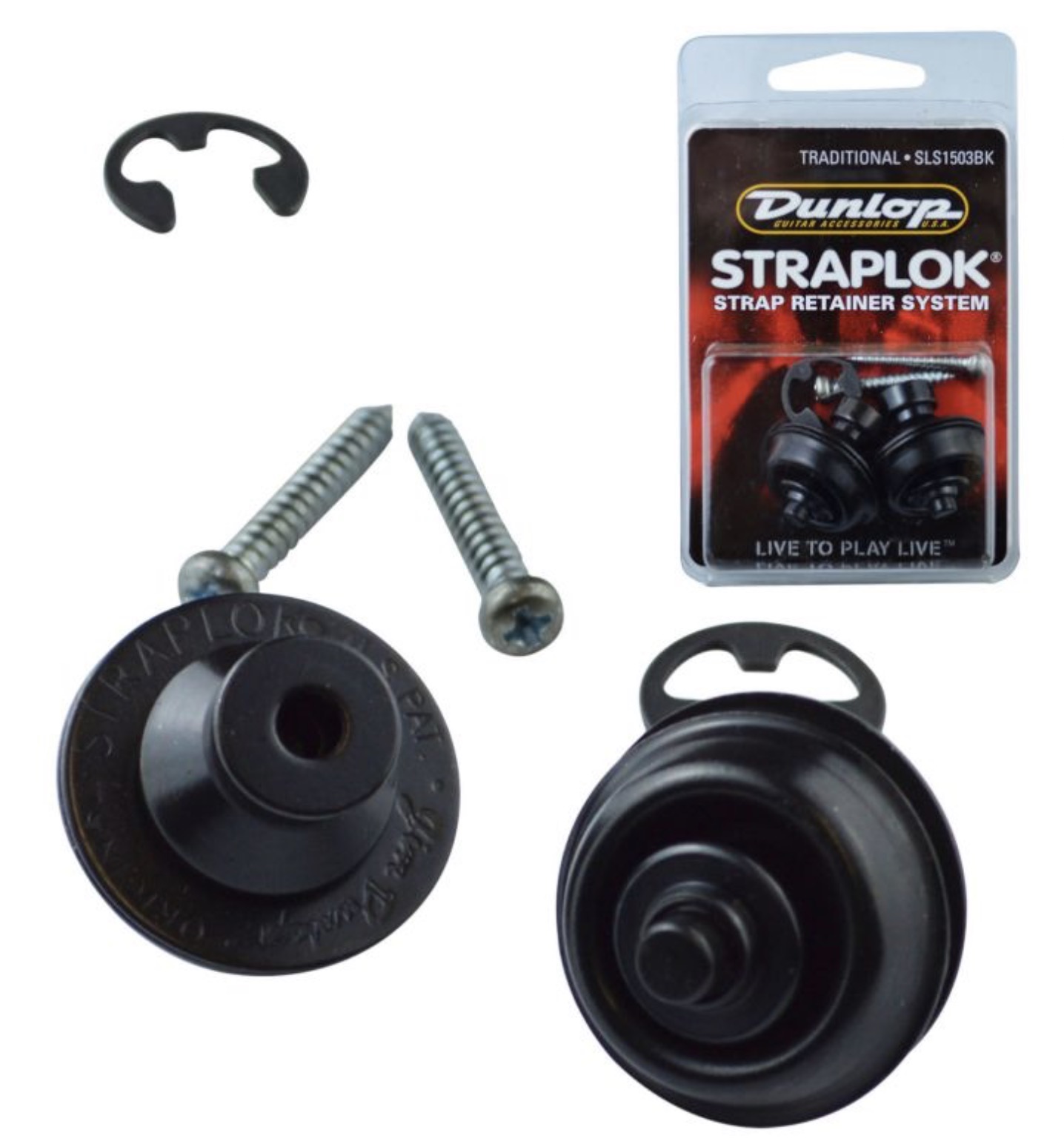 Dunlop SLS1503 Straplok Straplock set Dunlop type