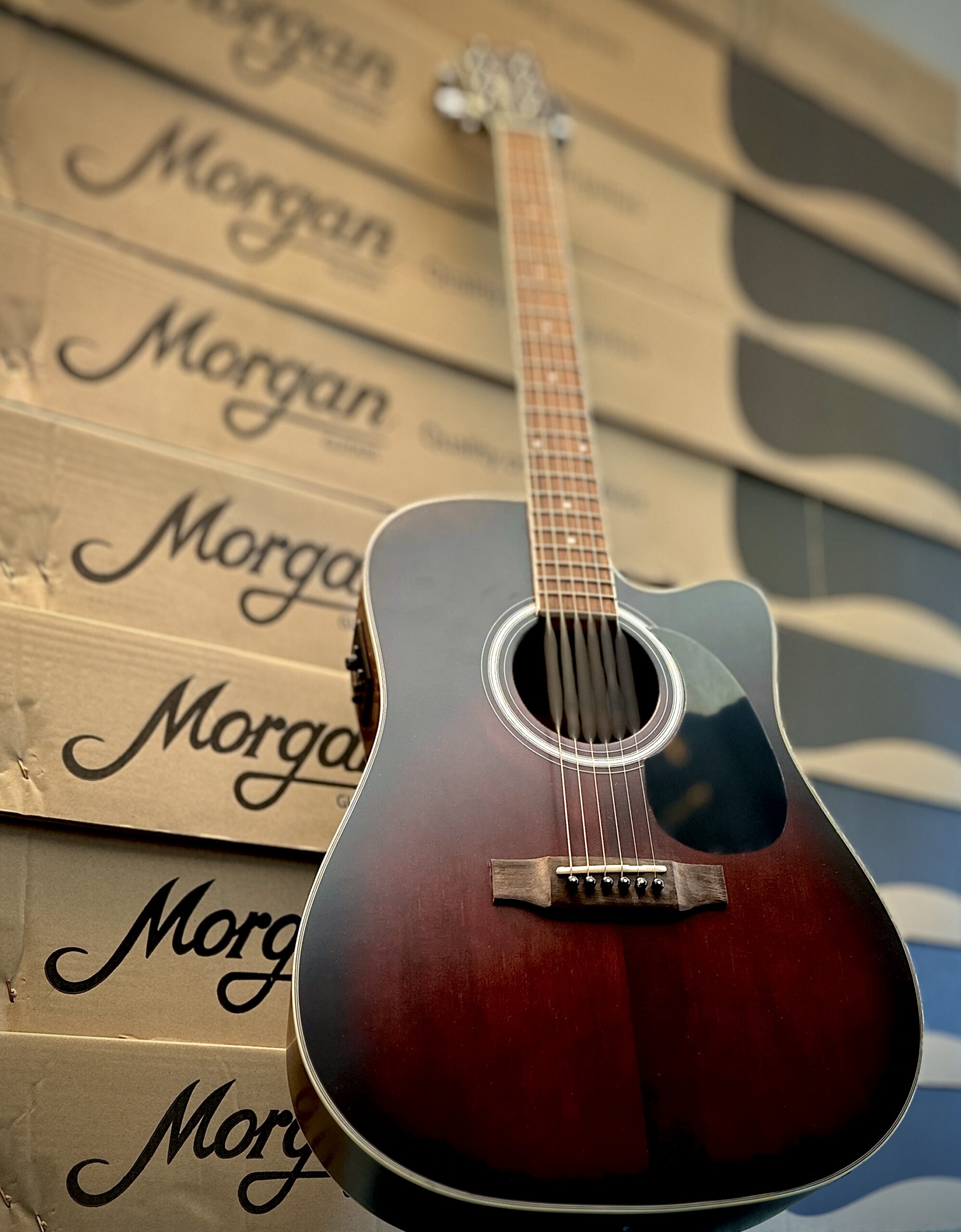 Morgan W121sce dvb Western gitaar met element