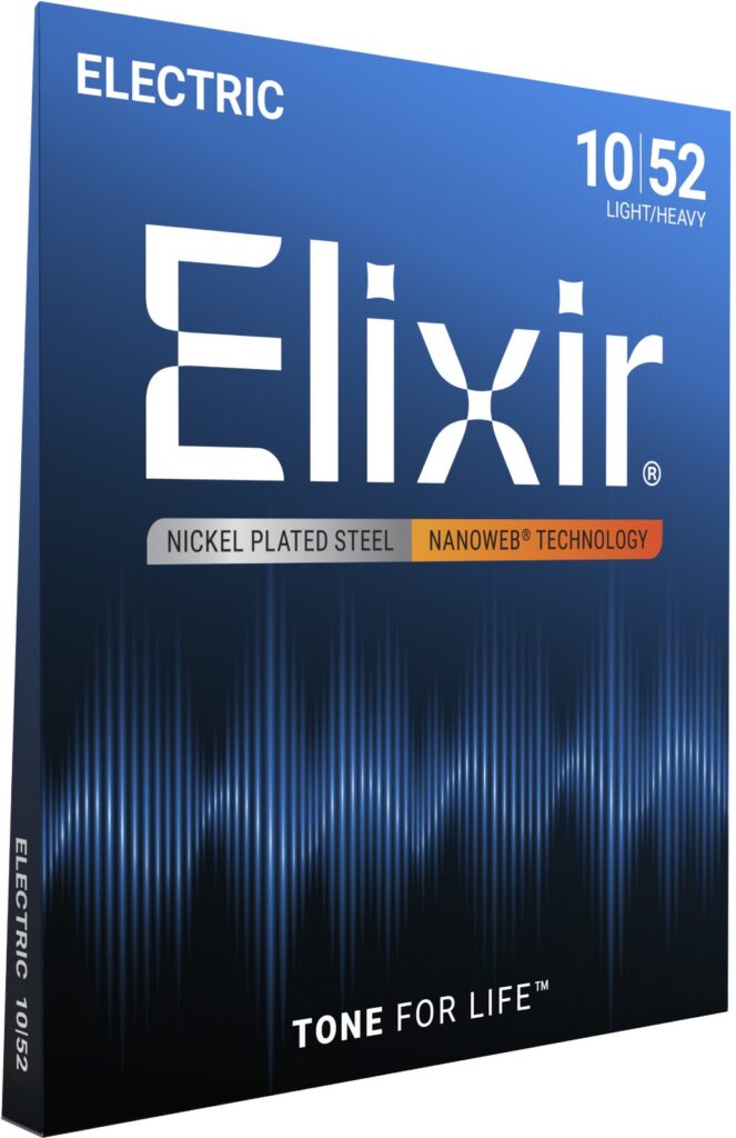 Elixir Nanoweb ligth-heavy 12077  0.10 Set voor elektrische gitaar