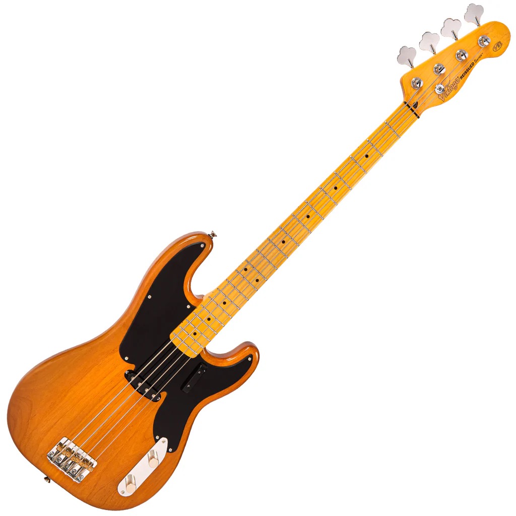 Vintage V51bd Re-Issue DLX 4 snarige basgitaar