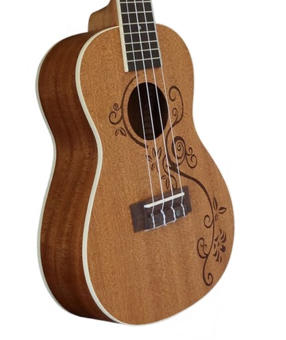 Blackhorn Concert Flowers Dark Concert ukelele