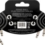 Ernie Ball (7.62cm) BLK 3-pack 7.5cm Patch cord