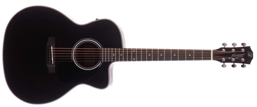 Morgan W09CE GA BLK dlx Western gitaar met element