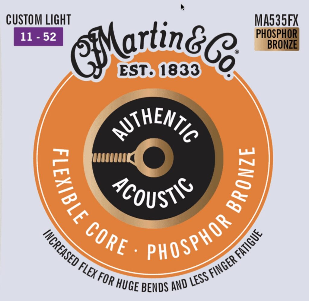 Martin MA540FX 0.12 Authentic 0.11 Set voor western gitaar