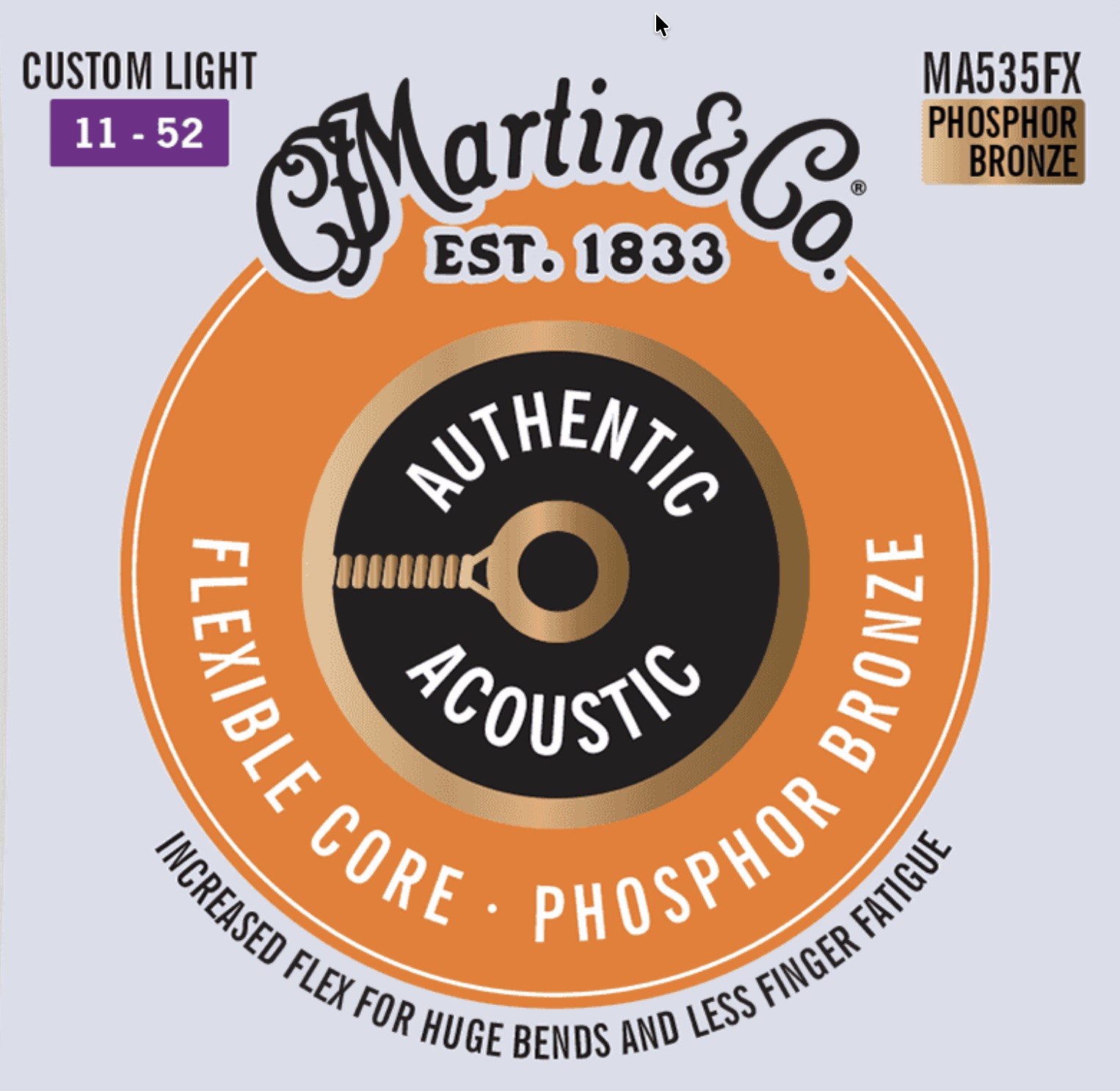 Martin MA540FX 0.12 Authentic 0.11 Set voor western gitaar