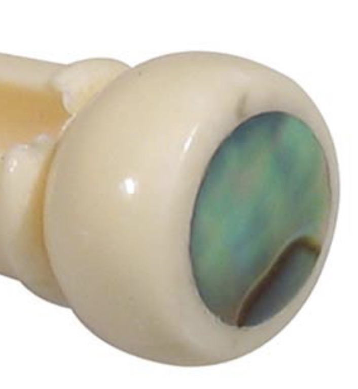 Blackhorn Black 'n pearl 5mm Kamstekker wit met stip